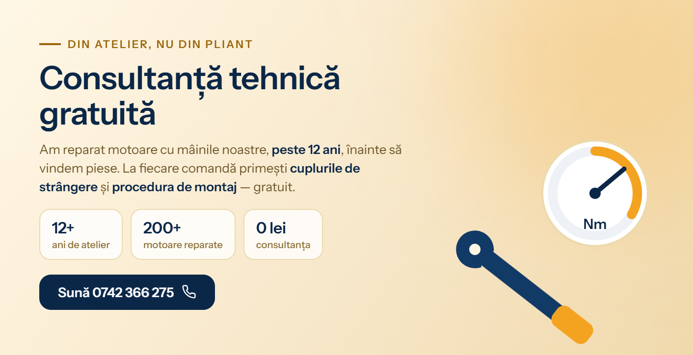 Consultanță tehnică gratuită la fiecare comandă